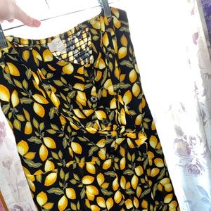 Lemon Wide Leg Jumpsuit